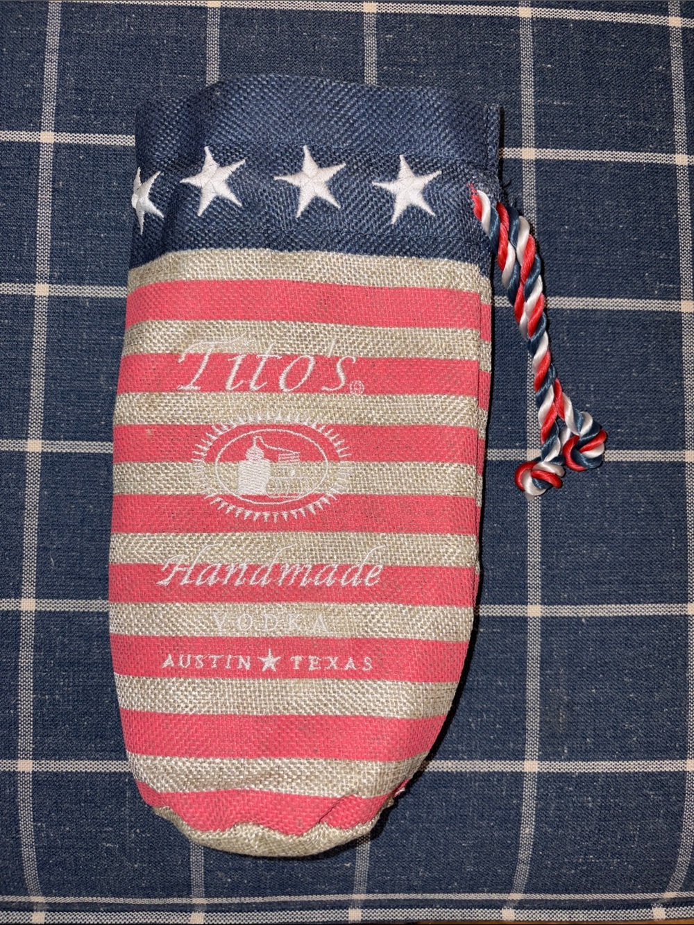 Tito’s vodka American flag gift  bag